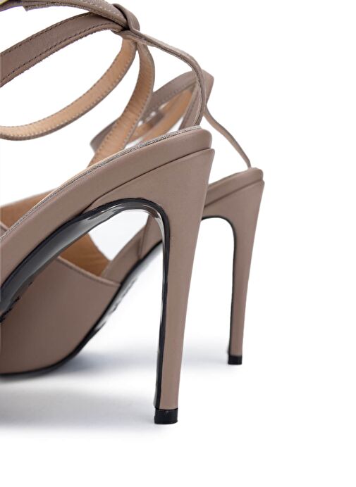 Tamer Tanca Kadın Hakiki Deri Vizon Topuklu Ayakkabı - Görsel 5