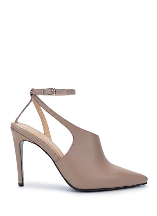 Tamer Tanca Kadın Hakiki Deri Vizon Topuklu Ayakkabı - Görsel 2