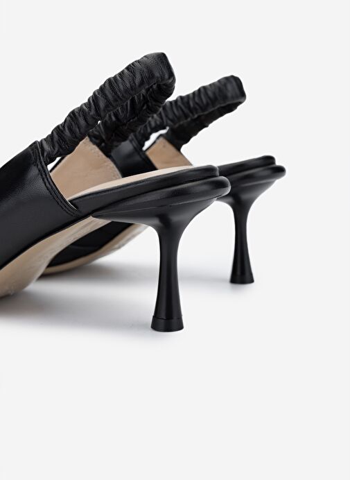Valmenti Kadın Siyah Topuklu Ayakkabı - Görsel 5