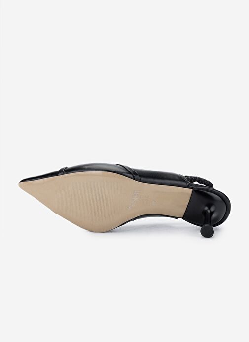 Valmenti Kadın Siyah Topuklu Ayakkabı - Görsel 6