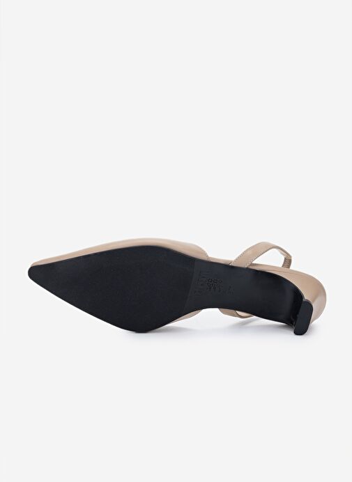 Valmenti Kadın Bej Topuklu Ayakkabı - Görsel 6