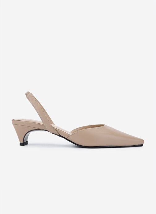 Valmenti Kadın Bej Topuklu Ayakkabı - Görsel 2
