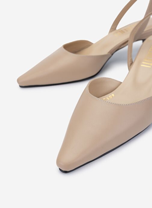 Valmenti Kadın Bej Topuklu Ayakkabı - Görsel 4