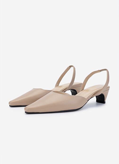 Valmenti Kadın Bej Topuklu Ayakkabı - Görsel 7
