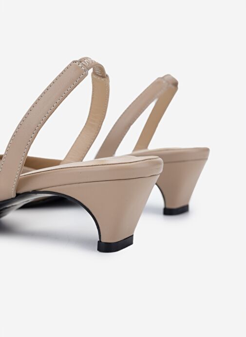 Valmenti Kadın Bej Topuklu Ayakkabı - Görsel 5