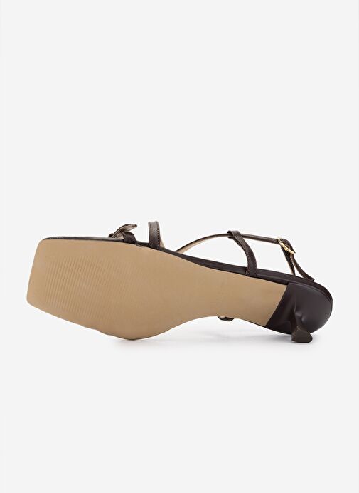 Valmenti Kadın Kahverengi Topuklu Ayakkabı - Görsel 5