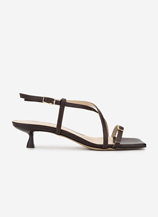 Valmenti Kadın Kahverengi Topuklu Ayakkabı - Görsel 2