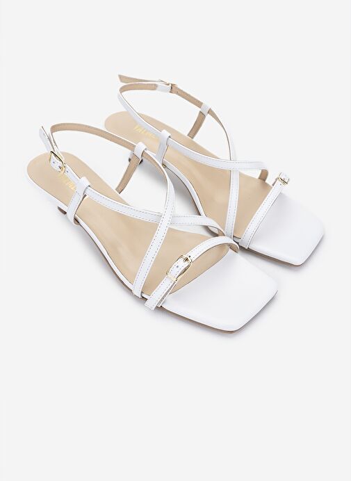 Valmenti Kadın Beyaz Topuklu Ayakkabı - Görsel 3