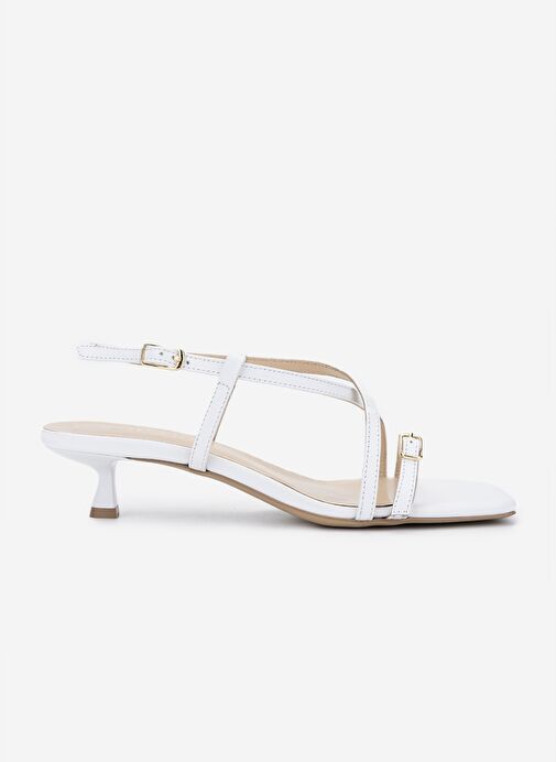 Valmenti Kadın Beyaz Topuklu Ayakkabı - Görsel 2