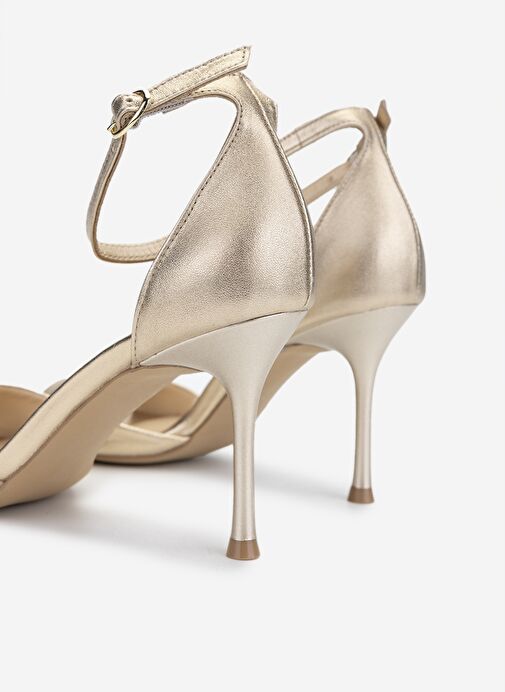Valmenti Kadın Dore Topuklu Ayakkabı - Görsel 6