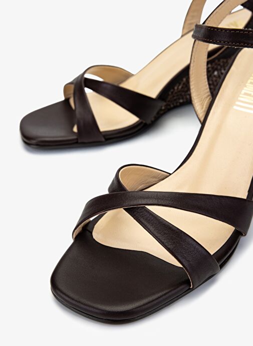 Valmenti Kadın Kahverengi Topuklu Ayakkabı - Görsel 4