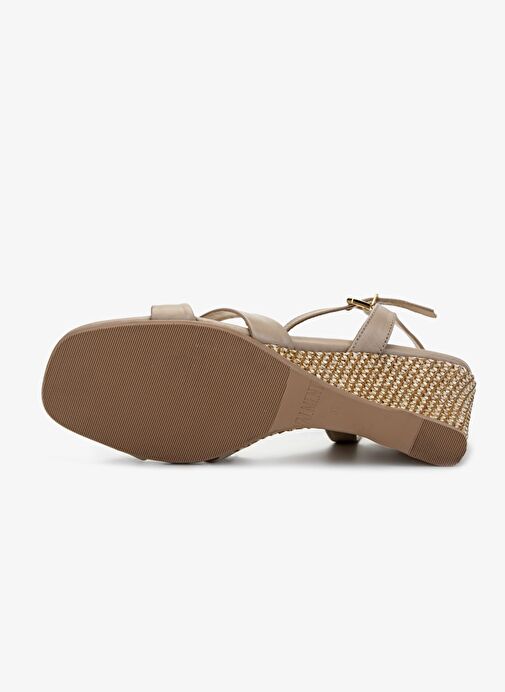 Valmenti Kadın Bej Topuklu Ayakkabı - Görsel 7