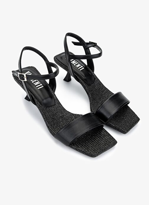 Valmenti Kadın Siyah Topuklu Ayakkabı - Görsel 3