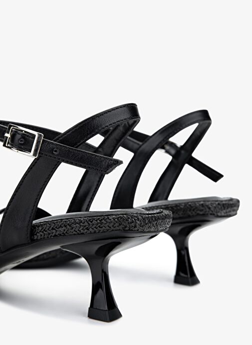 Valmenti Kadın Siyah Topuklu Ayakkabı - Görsel 6