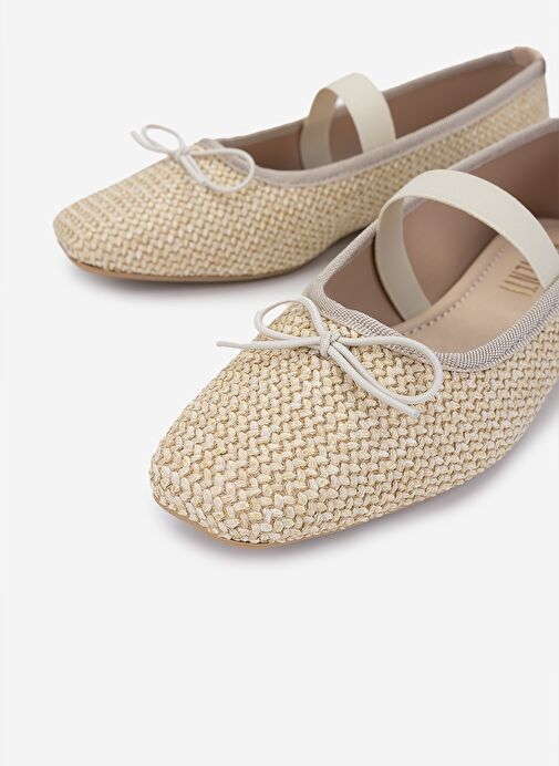 Valmenti Kadın Bej Babet Ayakkabı - Görsel 4