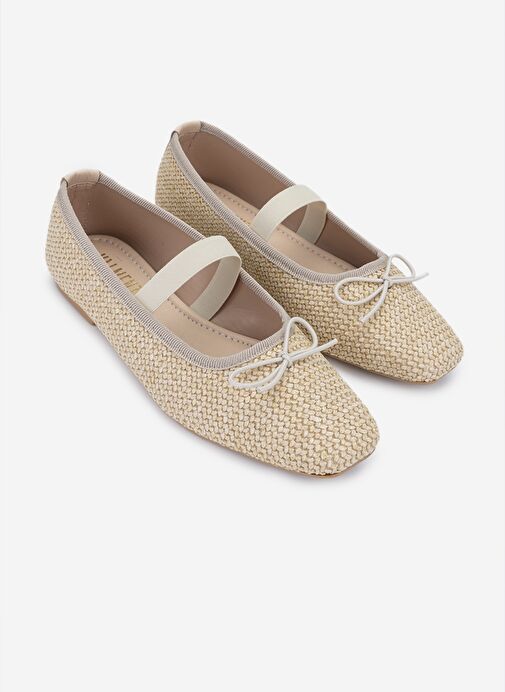 Valmenti Kadın Bej Babet Ayakkabı - Görsel 3