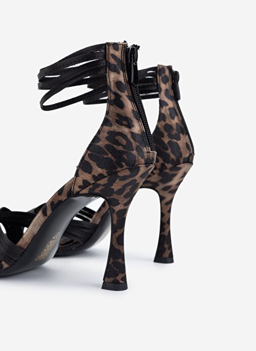 Valmenti Kadın Leopar Topuklu Ayakkabı - Görsel 5