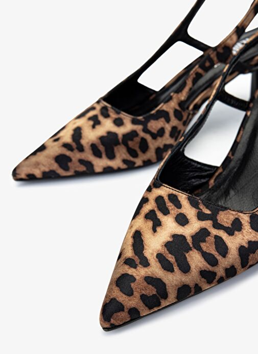 Valmenti Kadın Leopar Topuklu Ayakkabı - Görsel 4