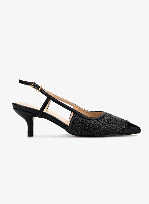 Valmenti Kadın Siyah Topuklu Ayakkabı - Görsel 2