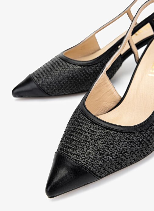 Valmenti Kadın Siyah Topuklu Ayakkabı - Görsel 4