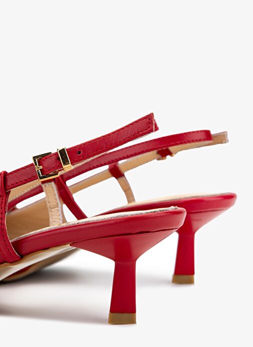 Valmenti Kadın Kırmızı Topuklu Ayakkabı - Görsel 6