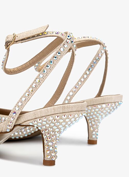 Valmenti Kadın Bej Topuklu Ayakkabı - Görsel 6