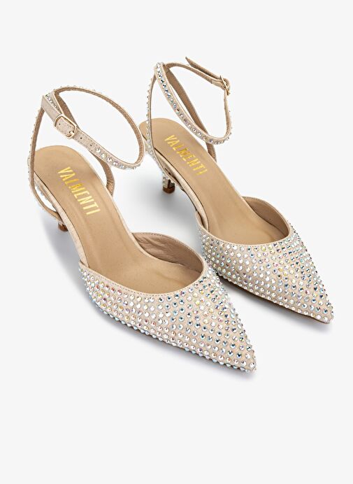 Valmenti Kadın Bej Topuklu Ayakkabı - Görsel 3