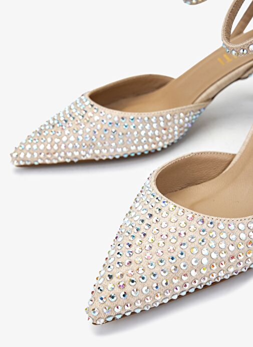 Valmenti Kadın Bej Topuklu Ayakkabı - Görsel 4