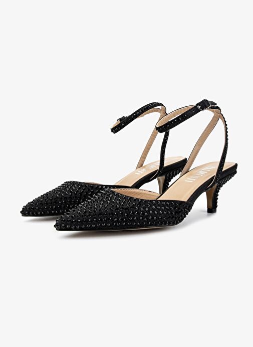 Valmenti Kadın Siyah Topuklu Ayakkabı - Görsel 5