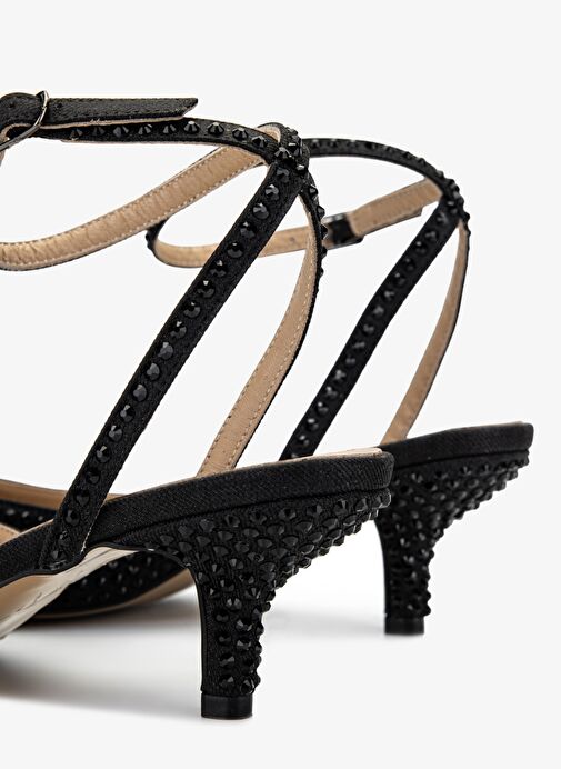 Valmenti Kadın Siyah Topuklu Ayakkabı - Görsel 6