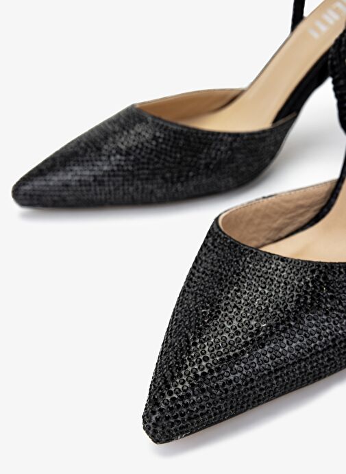 Valmenti Kadın Siyah Topuklu Ayakkabı - Görsel 4