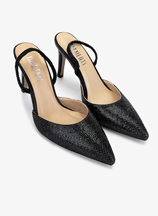 Valmenti Kadın Siyah Topuklu Ayakkabı - Görsel 3