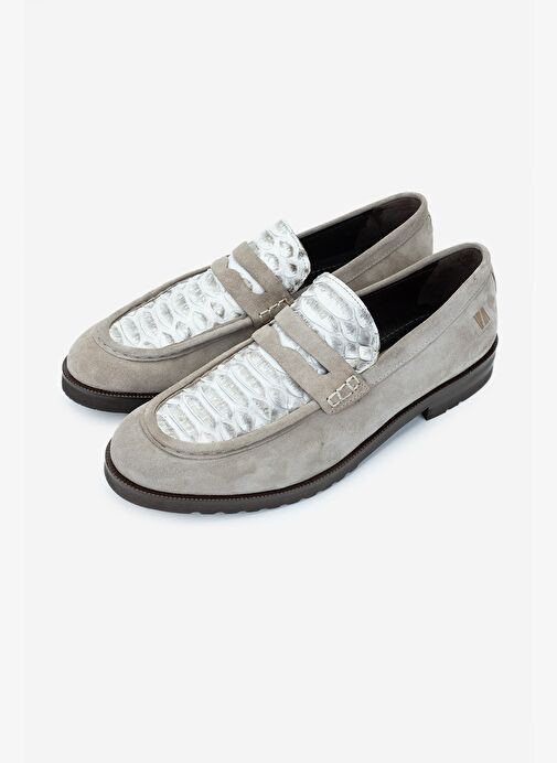 Valmenti Erkek Hakiki Deri Bej Loafer Ayakkabı - Görsel 6