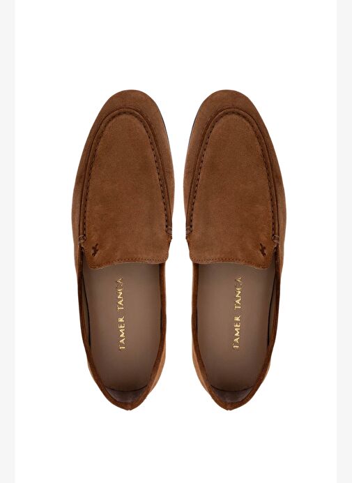 Tamer Tanca Erkek Hakiki Deri Kahverengi Loafer Ayakkabı - Görsel 6