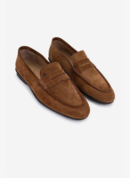 Valmenti Erkek Hakiki Deri Kahverengi Loafer Ayakkabı - Görsel 3