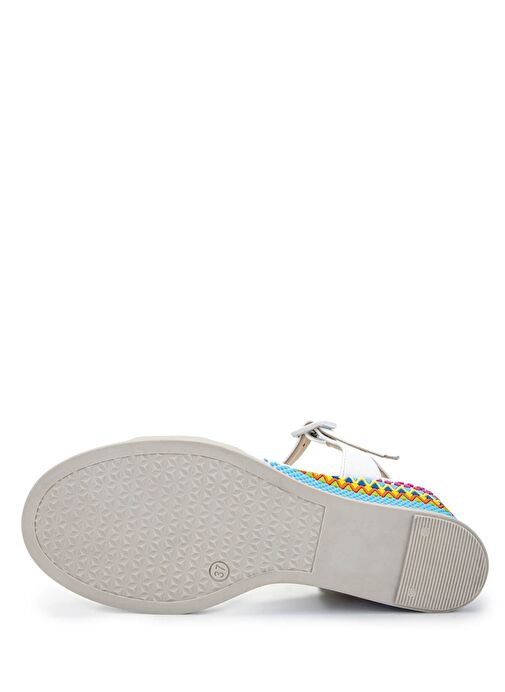 Tamer Tanca Kadın Hakiki Deri Beyaz Topuklu Ayakkabı - Görsel 4