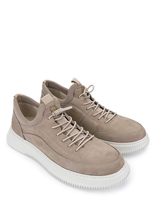 Tamer Tanca Erkek Hakiki Deri Vizon Nubuk Sneakers & Spor Ayakkabı - Görsel 3