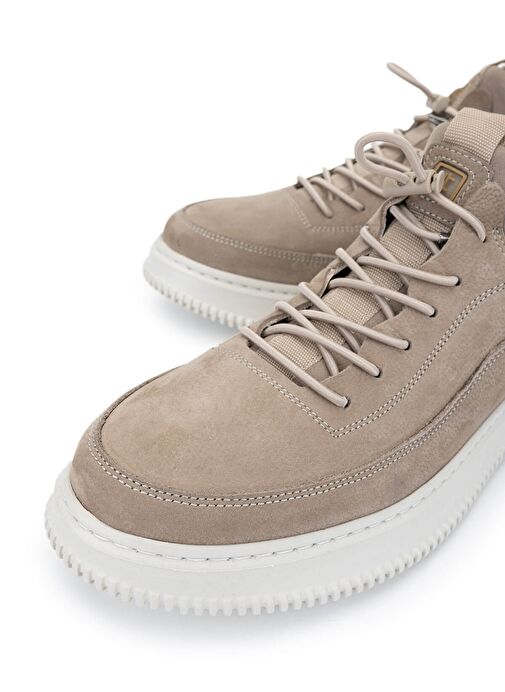 Tamer Tanca Erkek Hakiki Deri Vizon Nubuk Sneakers & Spor Ayakkabı - Görsel 4