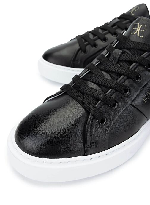 Fabi Erkek Hakiki Deri Siyah Sneakers & Spor Ayakkabı - Görsel 4