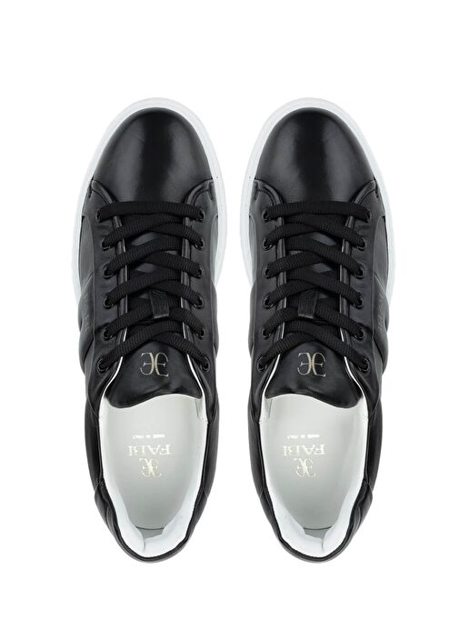 Fabi Erkek Hakiki Deri Siyah Sneakers & Spor Ayakkabı - Görsel 6