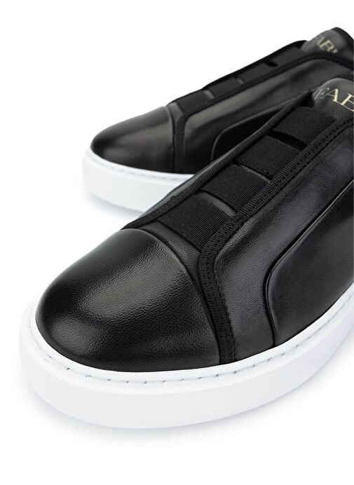 Fabi Erkek Hakiki Deri Siyah Sneakers & Spor Ayakkabı - Görsel 4