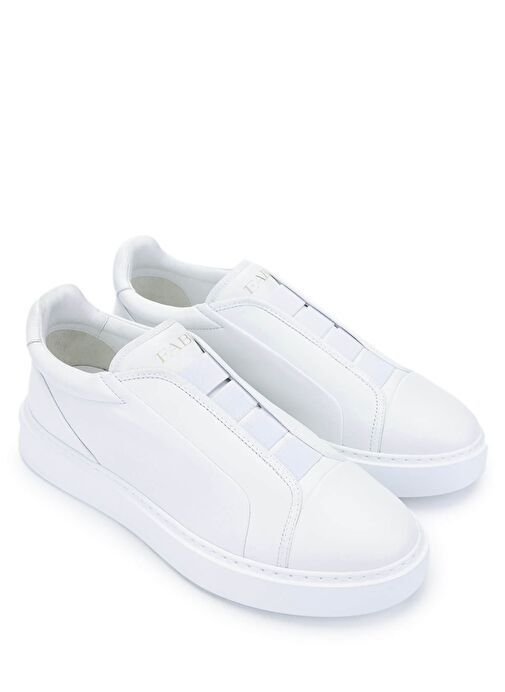 Fabi Erkek Hakiki Deri Beyaz Sneakers & Spor Ayakkabı - Görsel 3