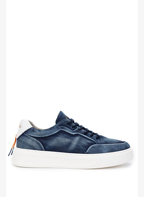 Barracuda Erkek Hakiki Deri Mavi/Beyaz Sneakers & Spor Ayakkabı - Görsel 2