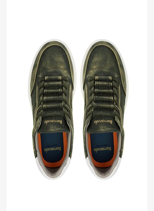 Barracuda Erkek Hakiki Deri Yeşil/Beyaz Sneakers & Spor Ayakkabı - Görsel 7