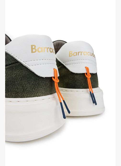 Barracuda Erkek Hakiki Deri Yeşil/Beyaz Sneakers & Spor Ayakkabı - Görsel 5