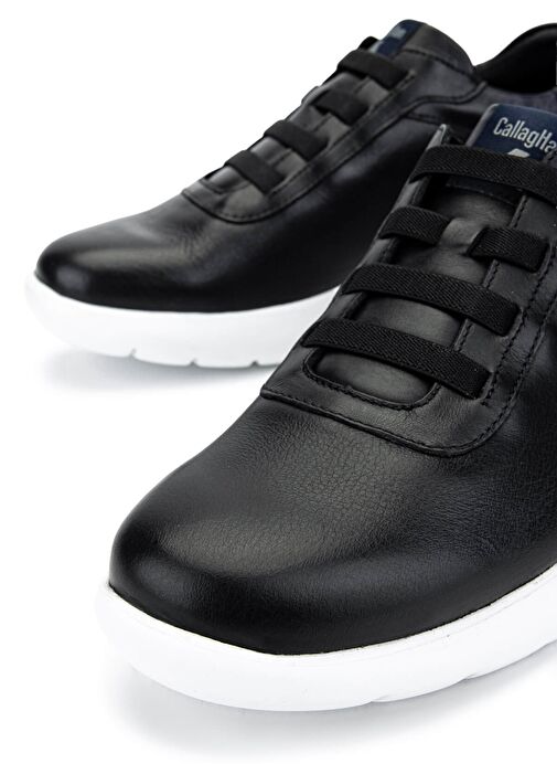 CALLAGHAN Erkek Hakiki Deri Siyah Sneakers & Spor Ayakkabı - Görsel 5