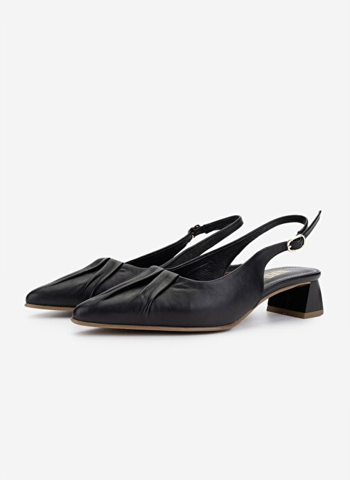 Valmenti Kadın Siyah Topuklu Ayakkabı - Görsel 7