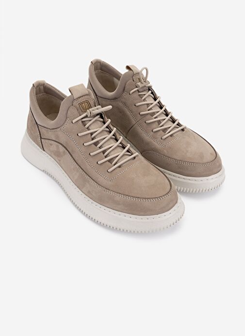Valmenti Erkek Hakiki Deri Vizon Nubuk Sneakers & Spor Ayakkabı - Görsel 3