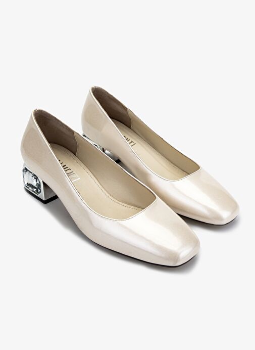 Valmenti Kadın Beyaz Topuklu Ayakkabı - Görsel 3