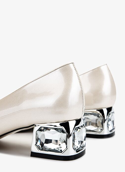 Valmenti Kadın Beyaz Topuklu Ayakkabı - Görsel 6